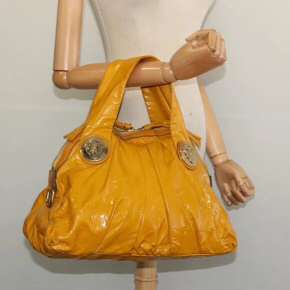GUCCI Tote Bag Enamel Yellow Gold 197019 Auth bs28709 - Picture 15 of 16